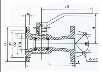 法兰气动高温球阀QJ641M(图4)