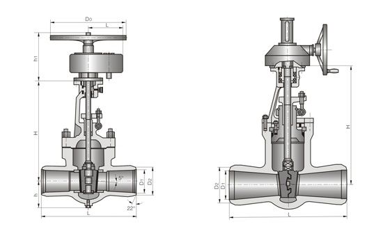 焊接闸阀Z961Y(图2)