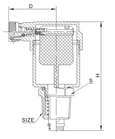B725X黄铜排气阀(图2)