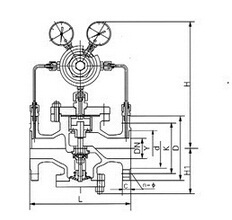 YK43X天然气减压阀(图2)